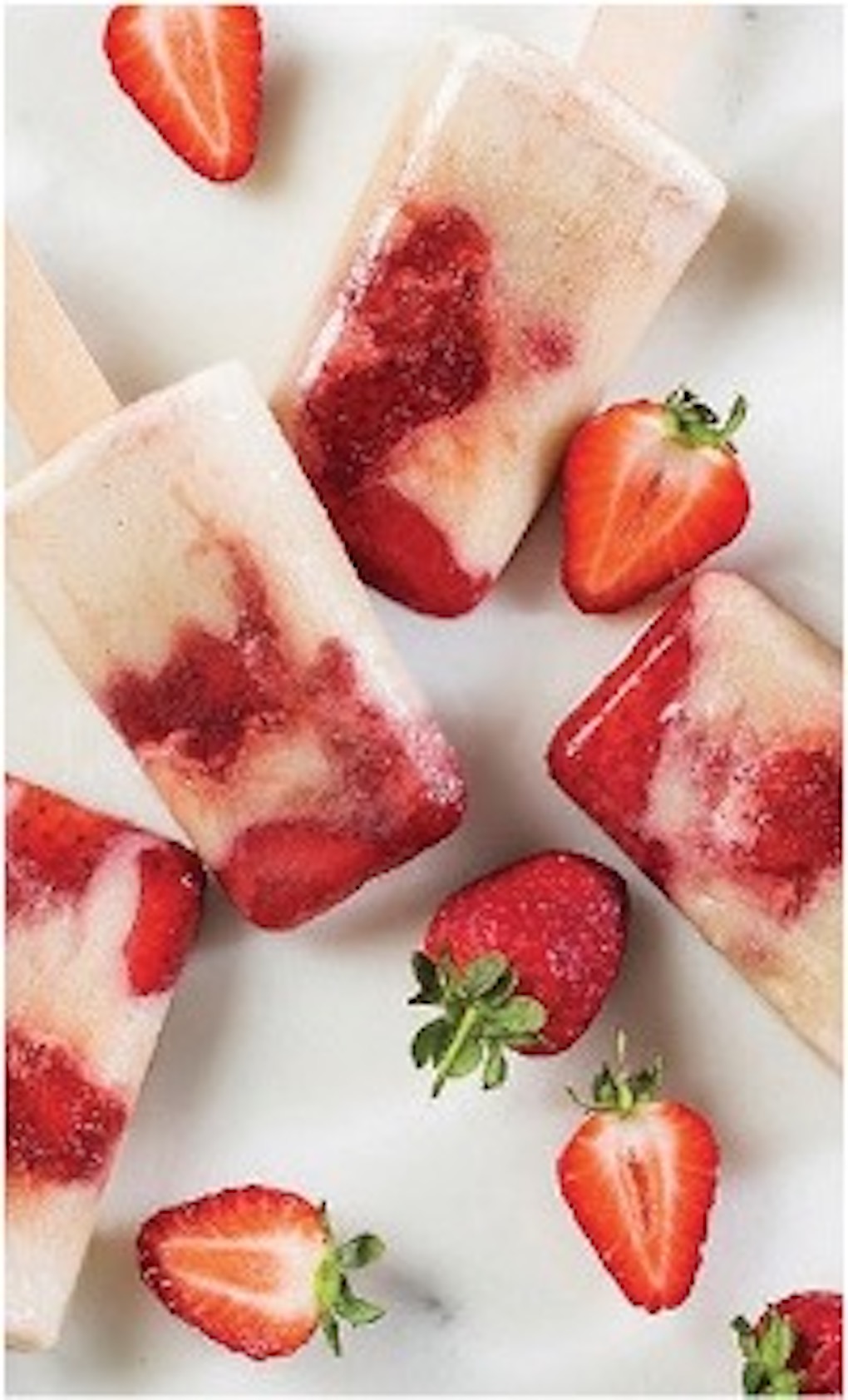 Strawberry Icy Lollies