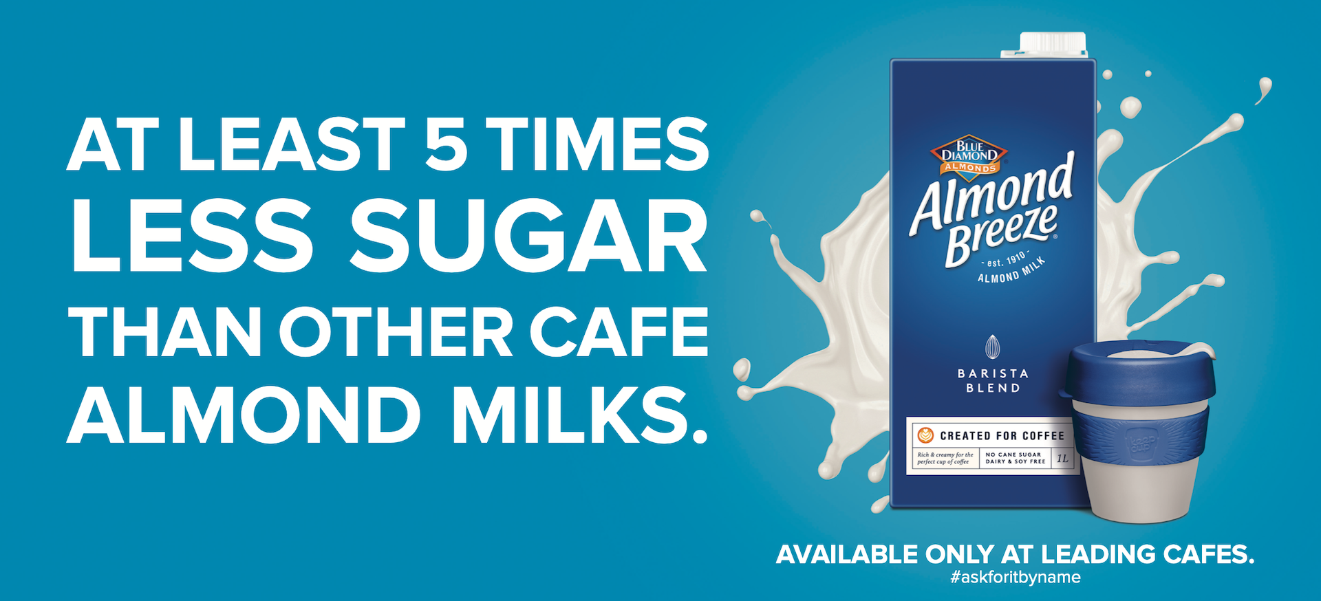 5 times less sugar - full width banner