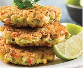 Baby Marrow & Corn Fritters