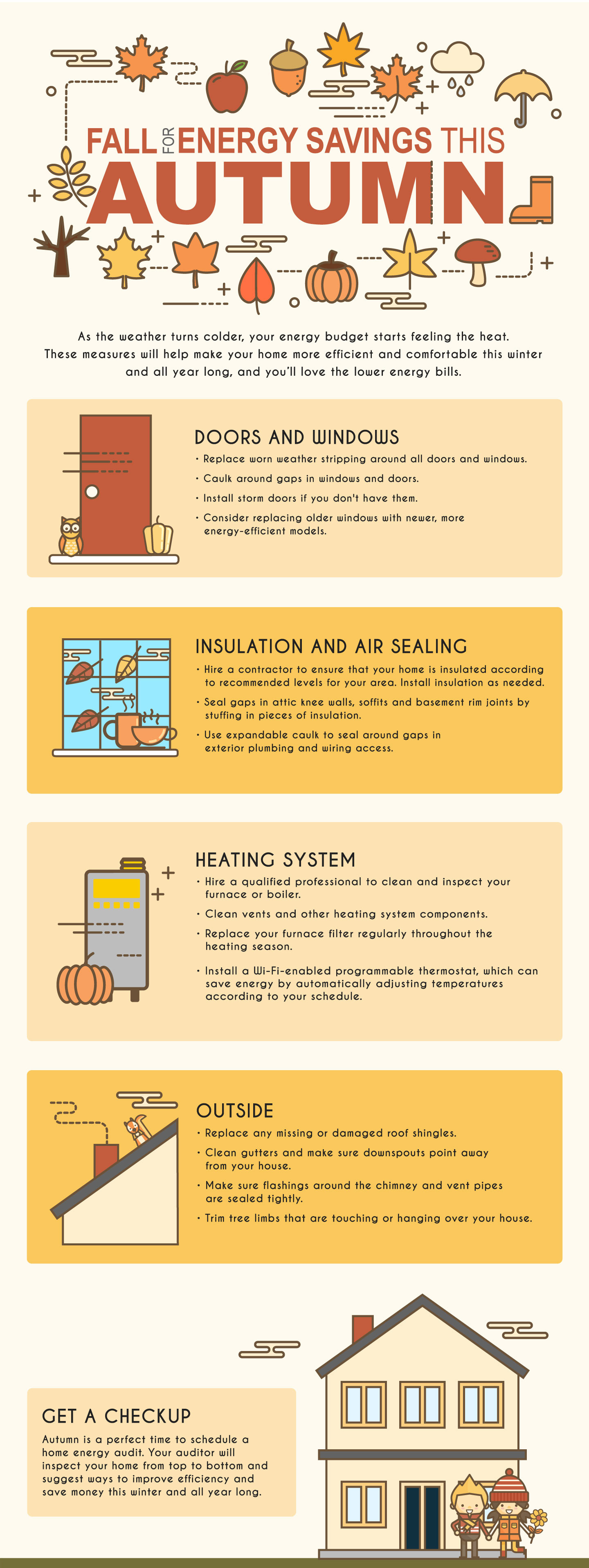 Fall for Energy Savings Infographic