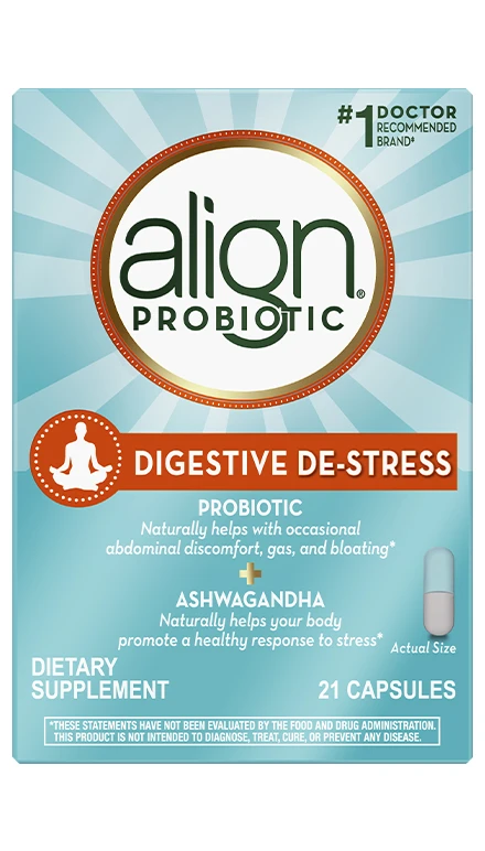 Align Digestive De-Stress Probiotic + Ashwagandha Capsules