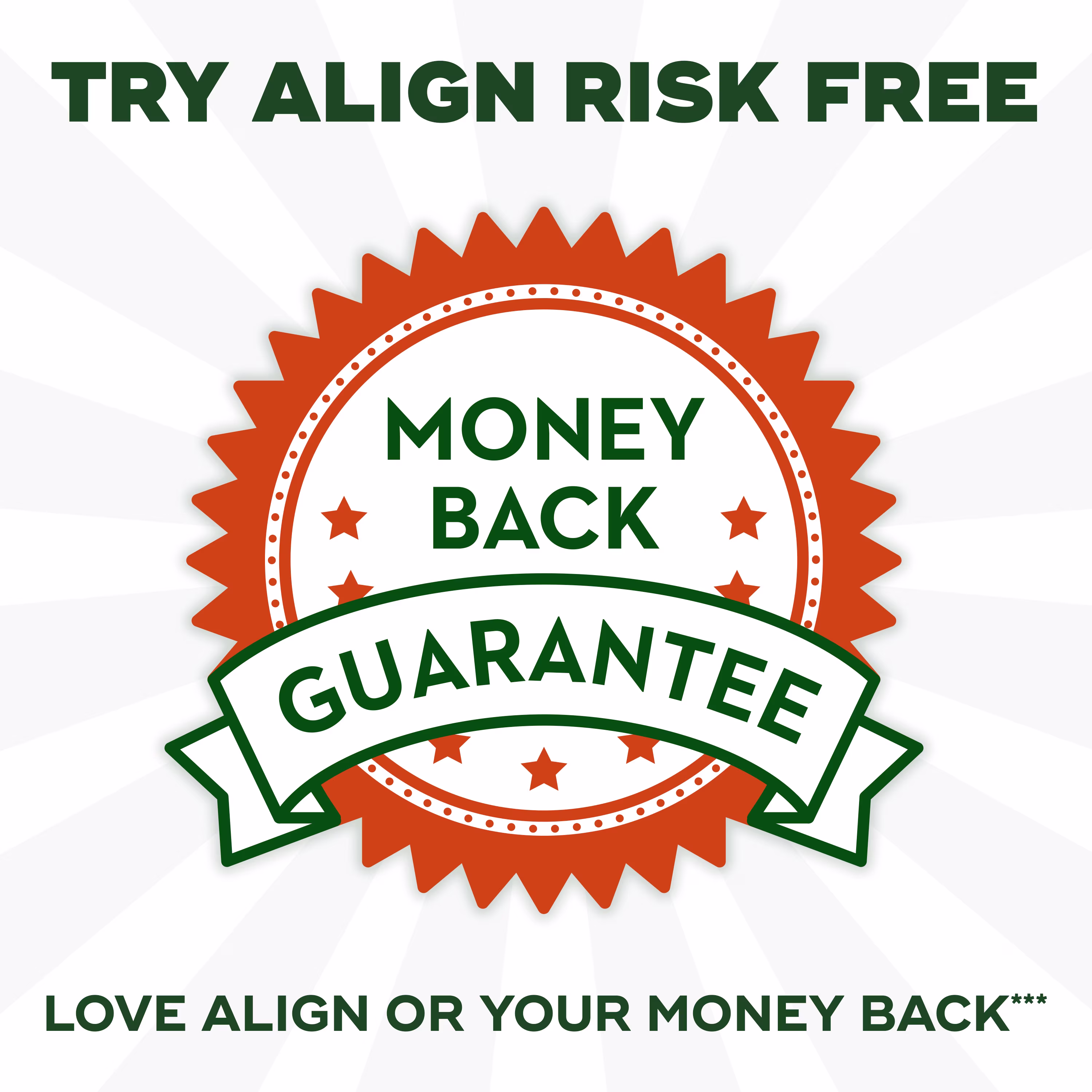 Align Money back guarantee Logo.