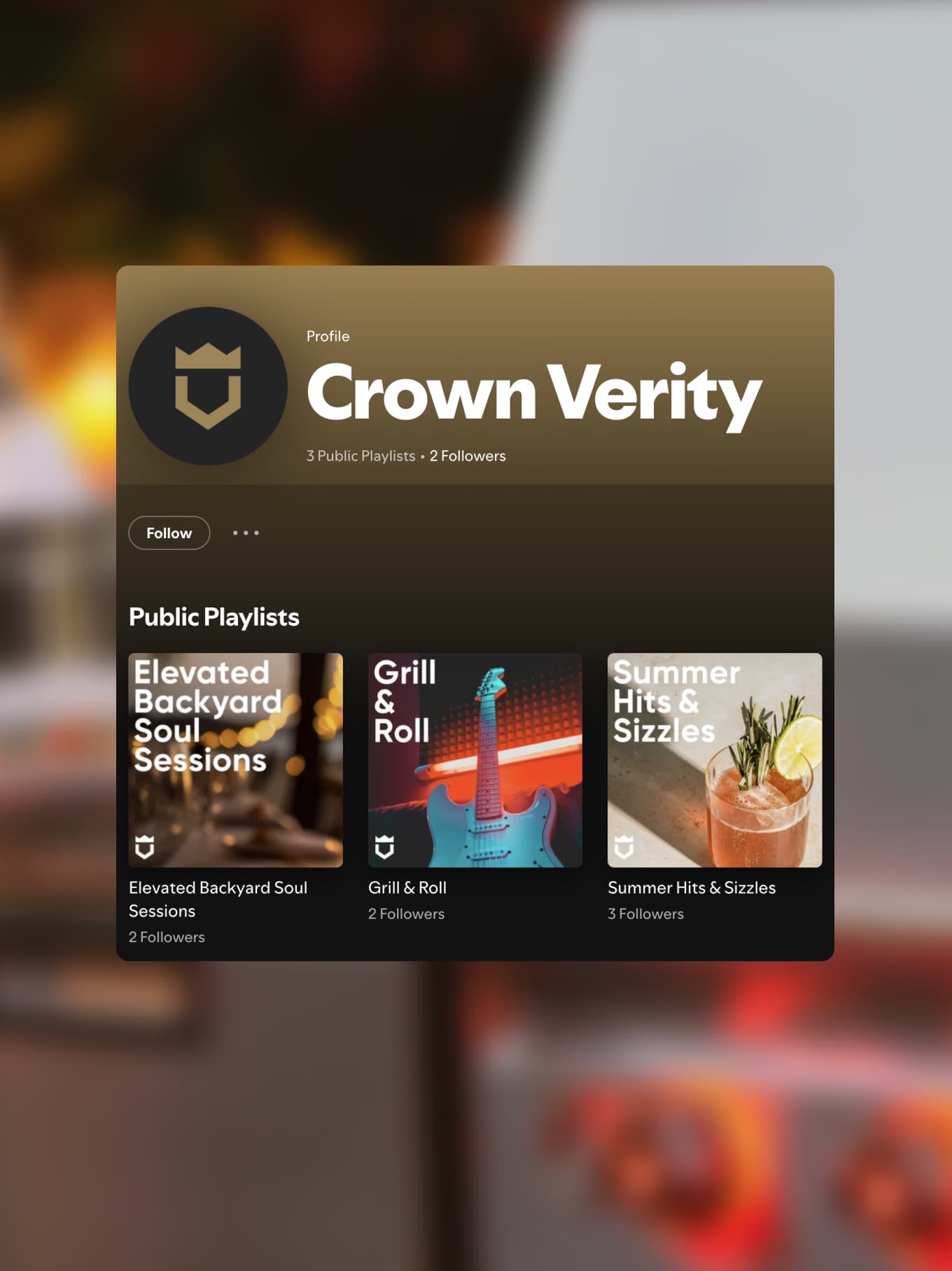 Crown spotify playlist