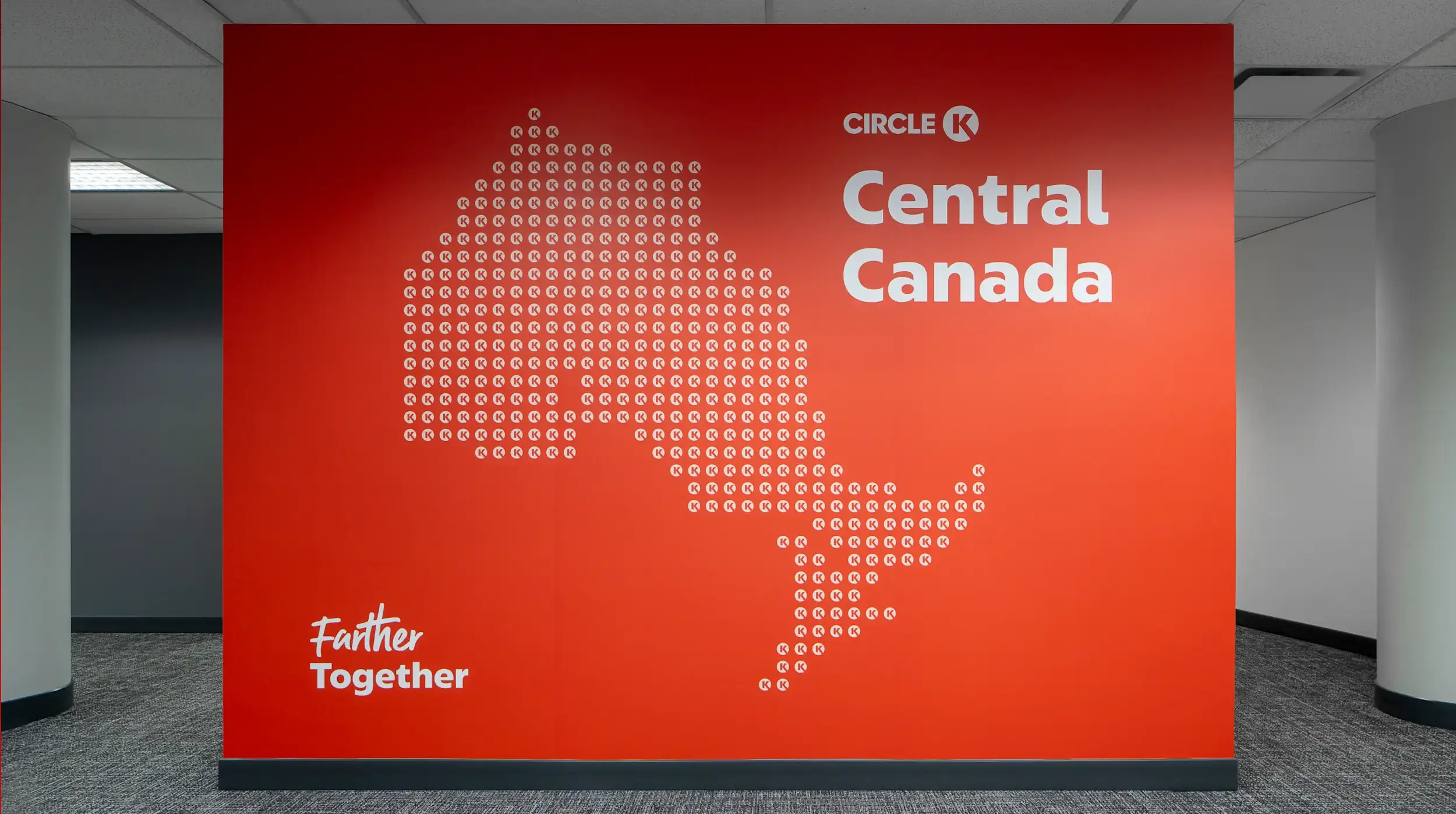 Office wall central Canada branding