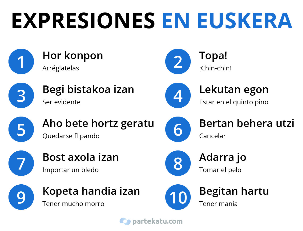 expresiones comunes en euskera