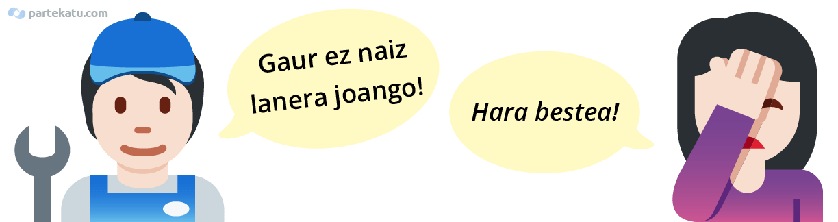 Ejemplo de expresión en euskera