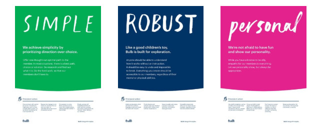 simple robust personal poster designs