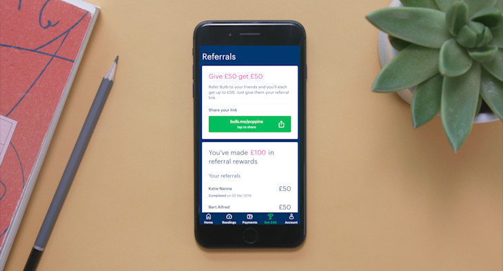 How to refer friends on the Bulb app