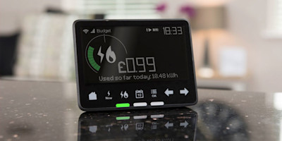 An In-Home Display in a kitchen