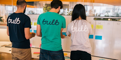 Bulb team members working together
