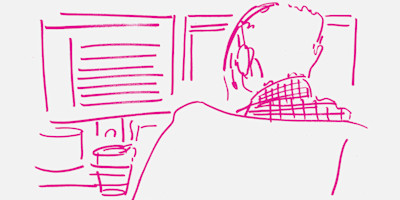 An illustration of Team Bulb working from home