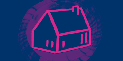 Illustration of a glowing home