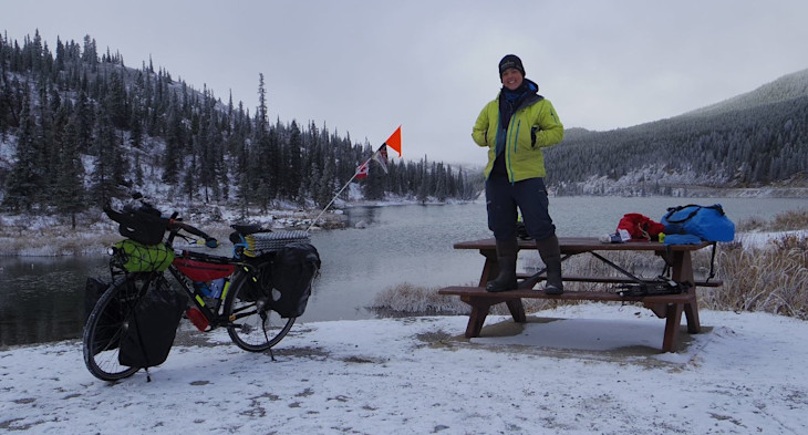 Sarah at Summit Lake, Yukon