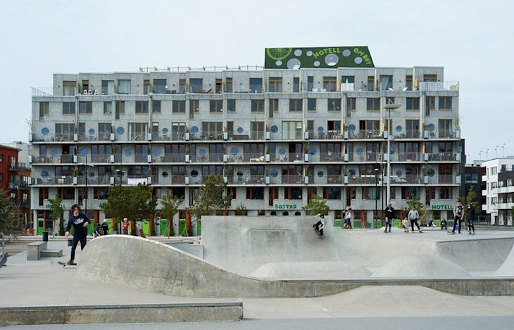 The Ohboy hotel attached to The Cykelhus.
