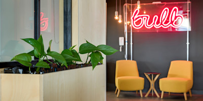 A picture of the entrace to Bulb's office in Brighton
