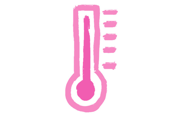 An illustration of a thermometer