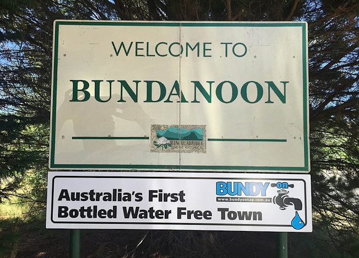 Welcome to Bundanoon sign