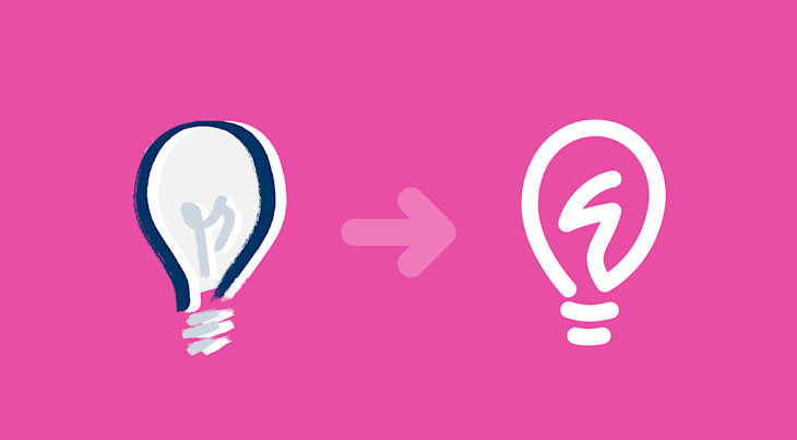 An icon of a lightbulb