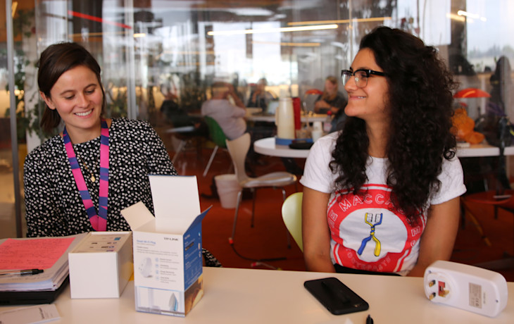 A picture of team Bulb sharing smart plug experiences