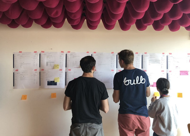 Bulb employees in a meeting