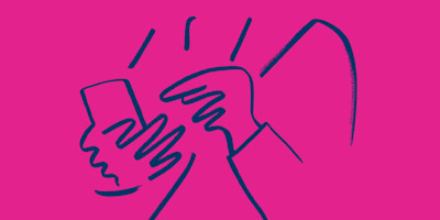Expressive illustration of someone checking off jobs on their phone