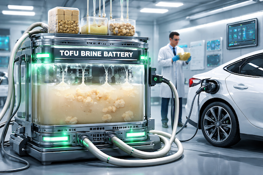 Tofu-Brine Super Batteries