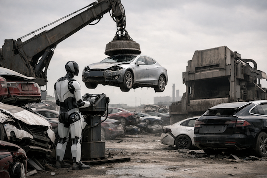 Tesla Abandons the Road for Robots