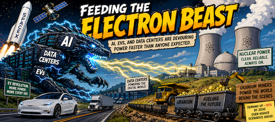 Feeding the Electron Beast