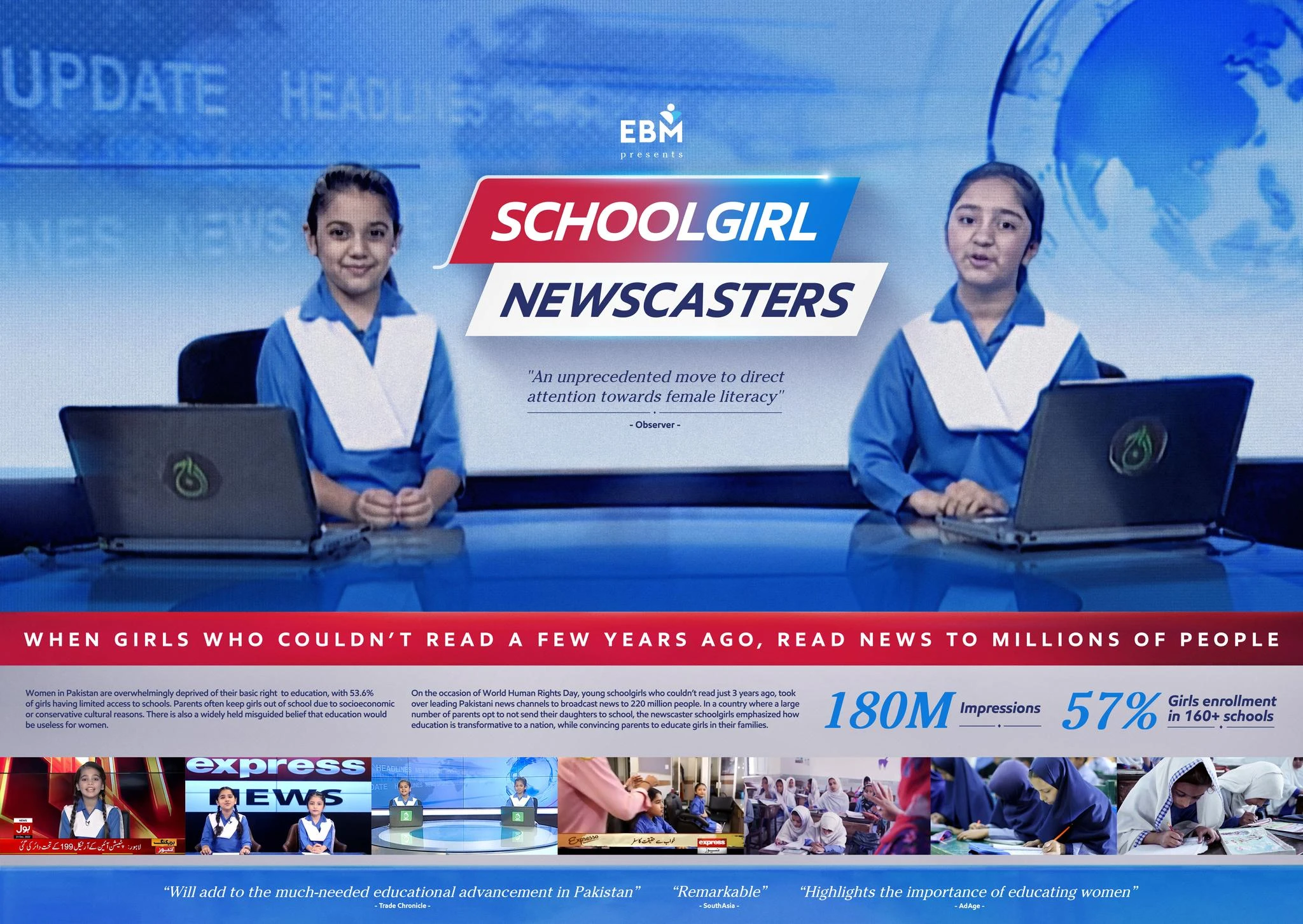 EBM - Schoolgirl Newscasters - BBDO - Cannes Lions 2023 (Supporting Images from The Work - 1526460-22430563)