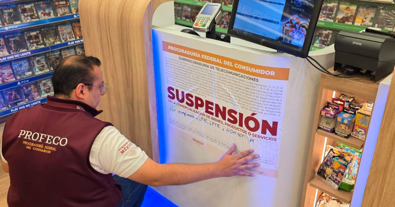 Profeco suspende tiendas Gameplanet por incumplir derechos de consumidores.