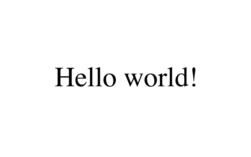 A Simple Hello World Site