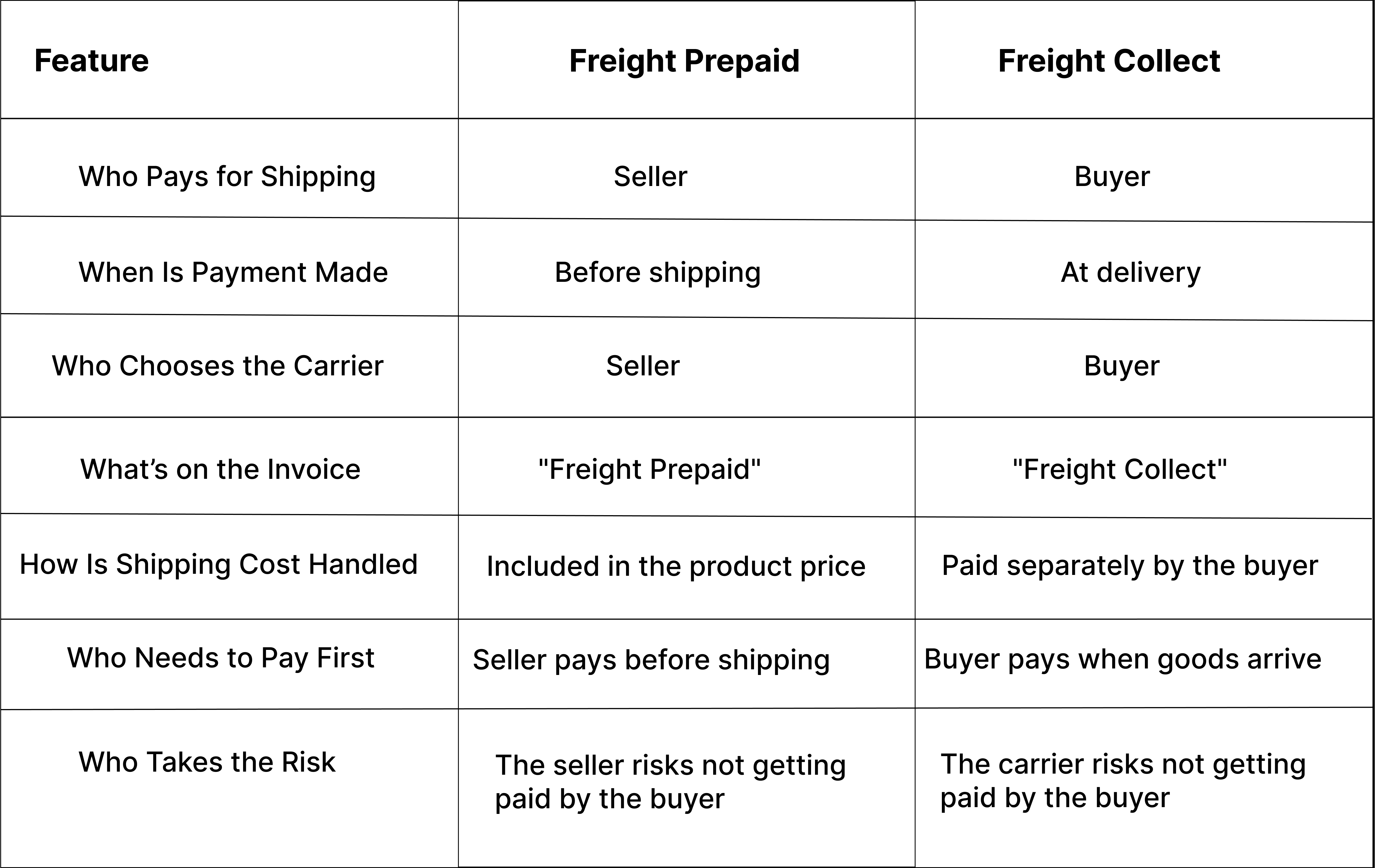 Freight Collect vs. Prepaid: Key Differences