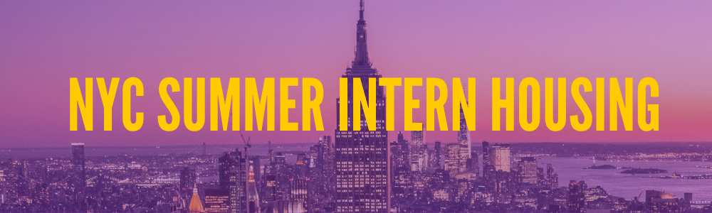 NYC Summer Intern Housing Header