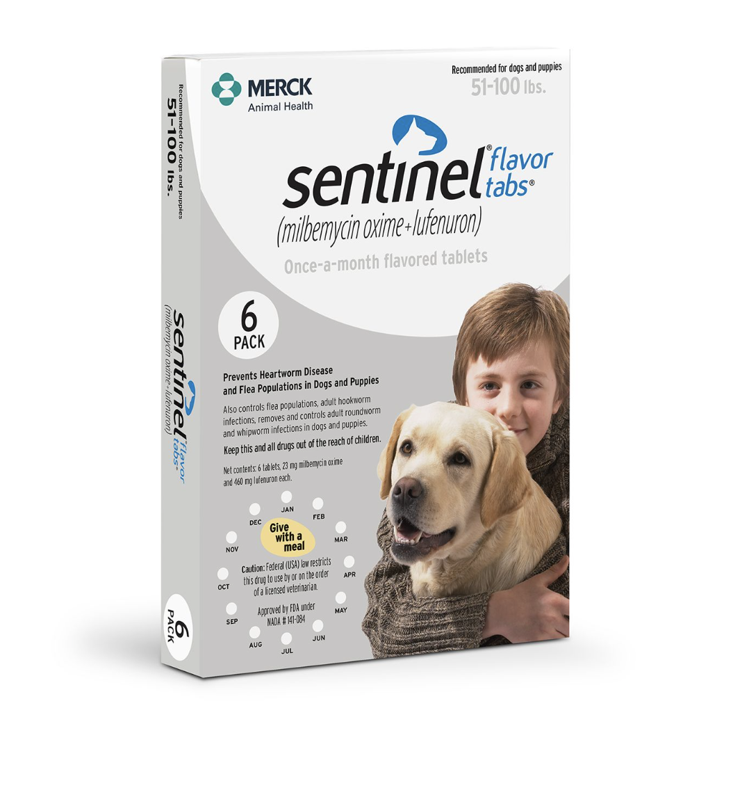 sentinel-flavor-tabs-for-dogs-51-100-lbs-white