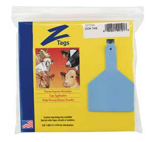 Z Tag Z1 Cow, Blank Blue Pack