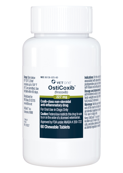 OstiCoxib (Firocoxib) Chewable Tablets for Dogs 227mg, 60 Count
