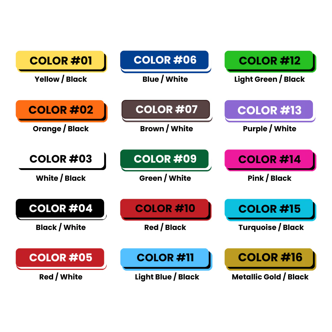 Ritchey Universal Dual Color Large Cow Tags - colors