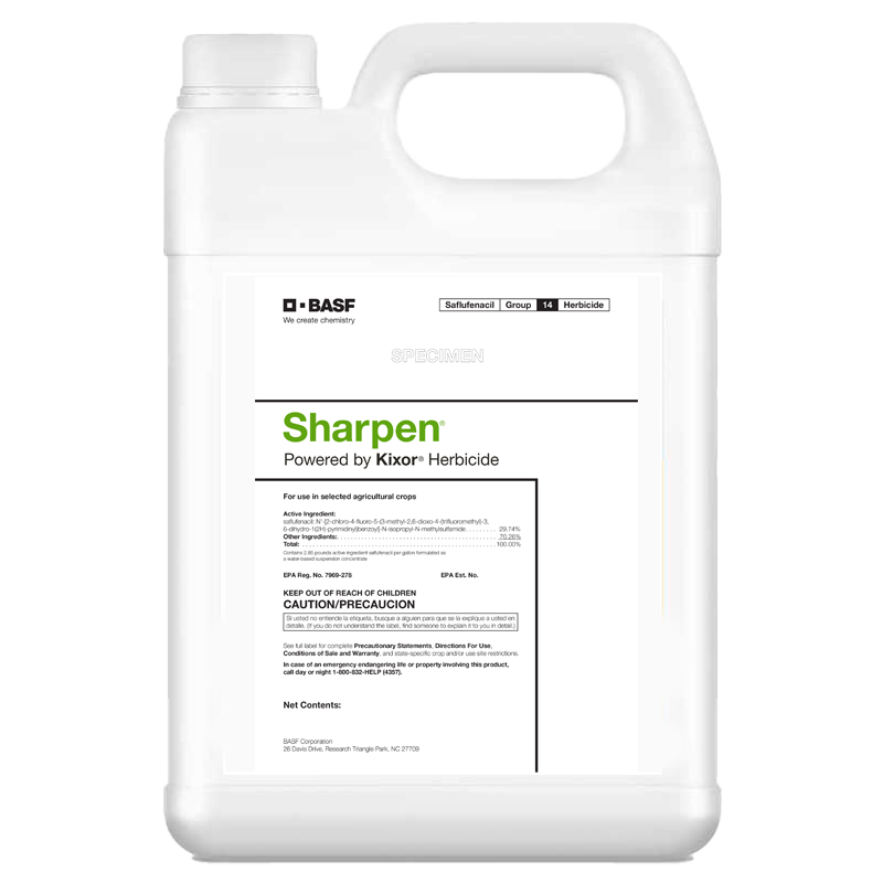 Sharpen® powered by Kixor® herbicide jug 800x800