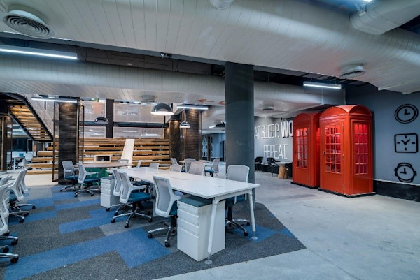 T-Hub's coworking area