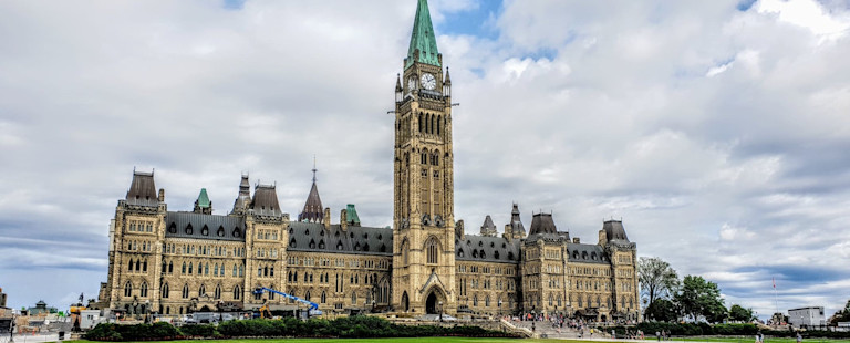 Parliament buildings in Ottawa