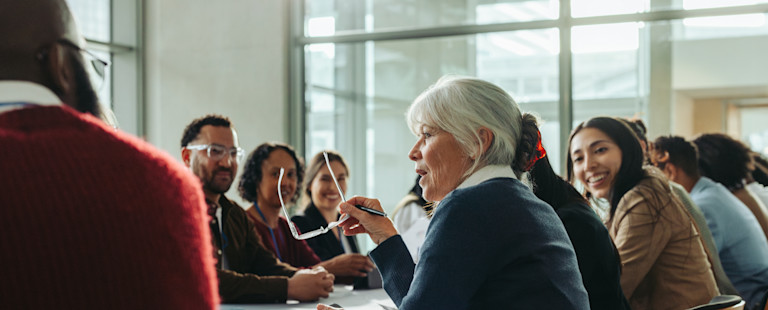 A meeting with investors.