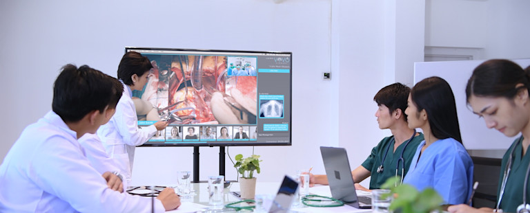 Surgical training using Vivo Surgery.