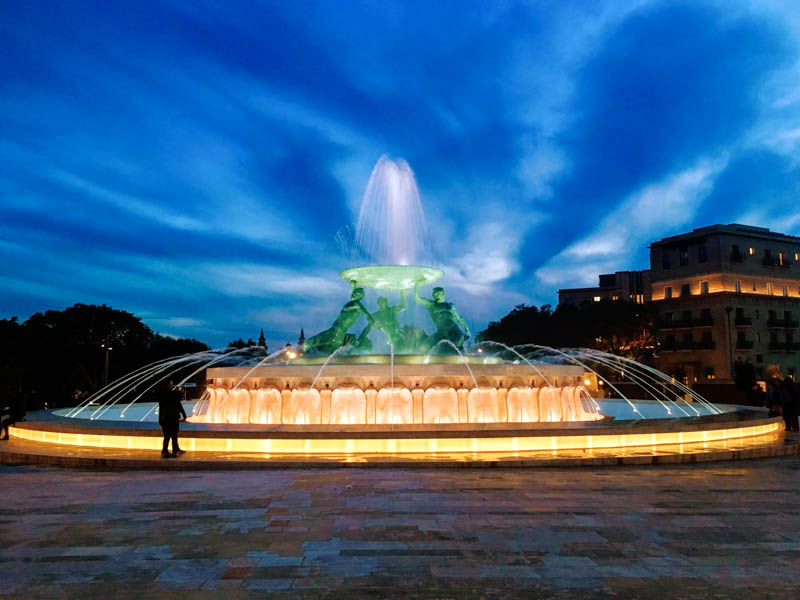 Malta Shoreline Excursions (Malta Private Tours) - Triton Fountain, Valletta