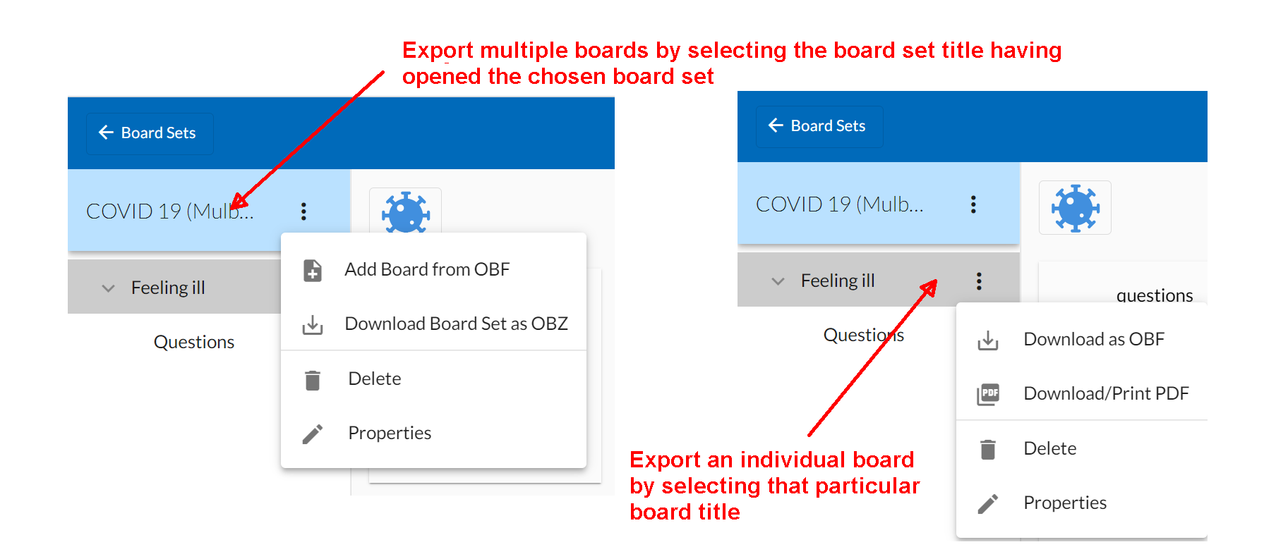 export boards