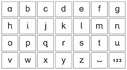 Alphabet / Number Board (7x4, 2 linked boards)