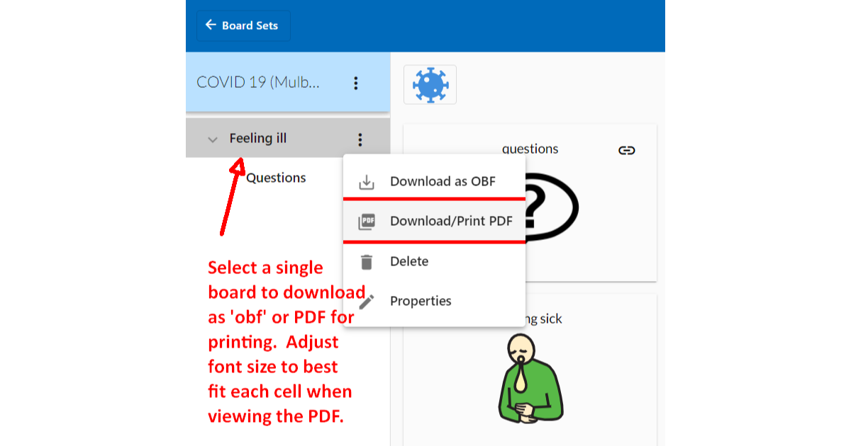 Board Builder PDF print out