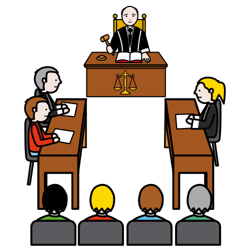 judge in a court