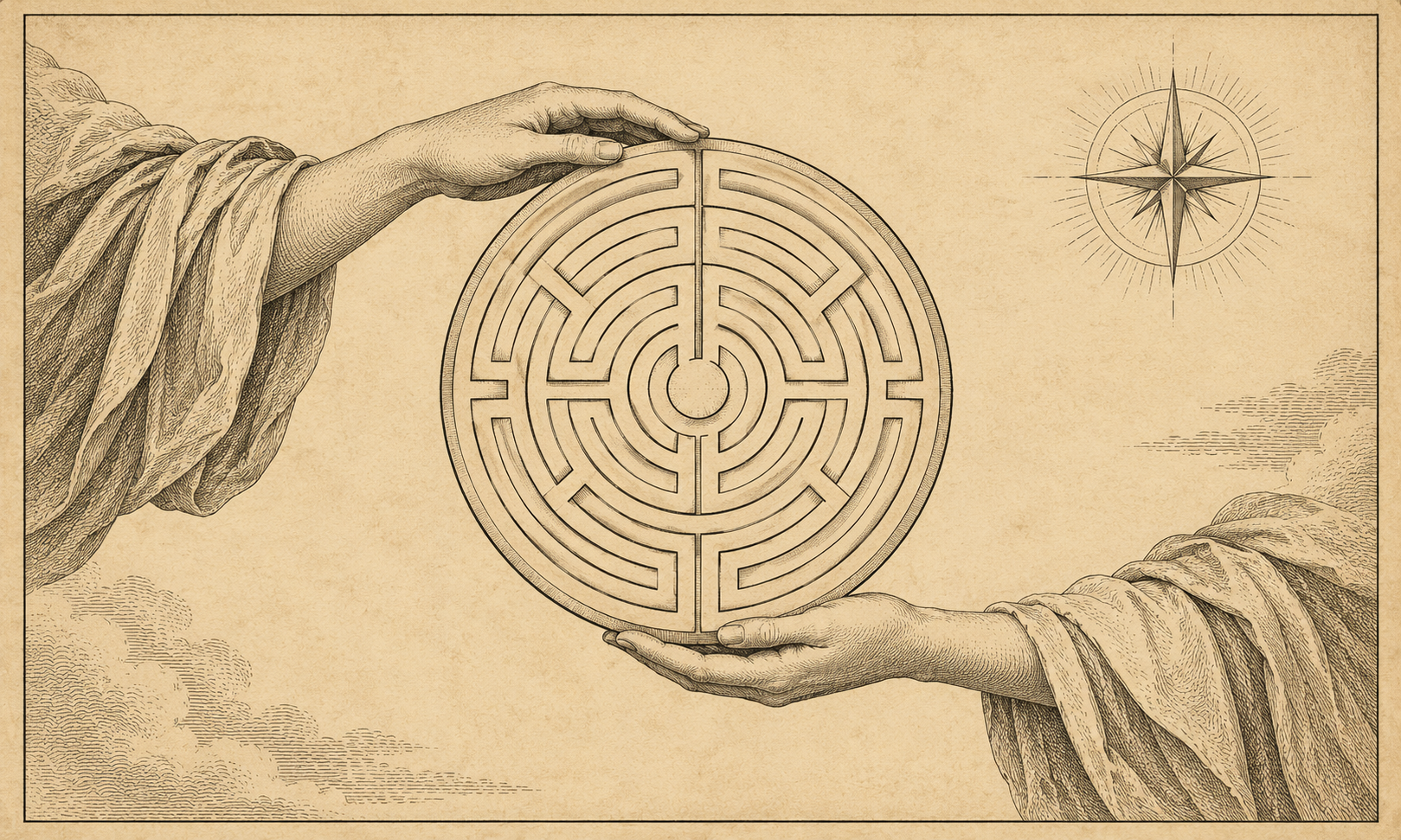 Labyrinth Held Beneath a Guiding Star