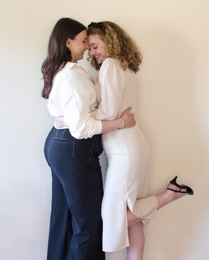 WHITE BUTTON UP AND DRESS