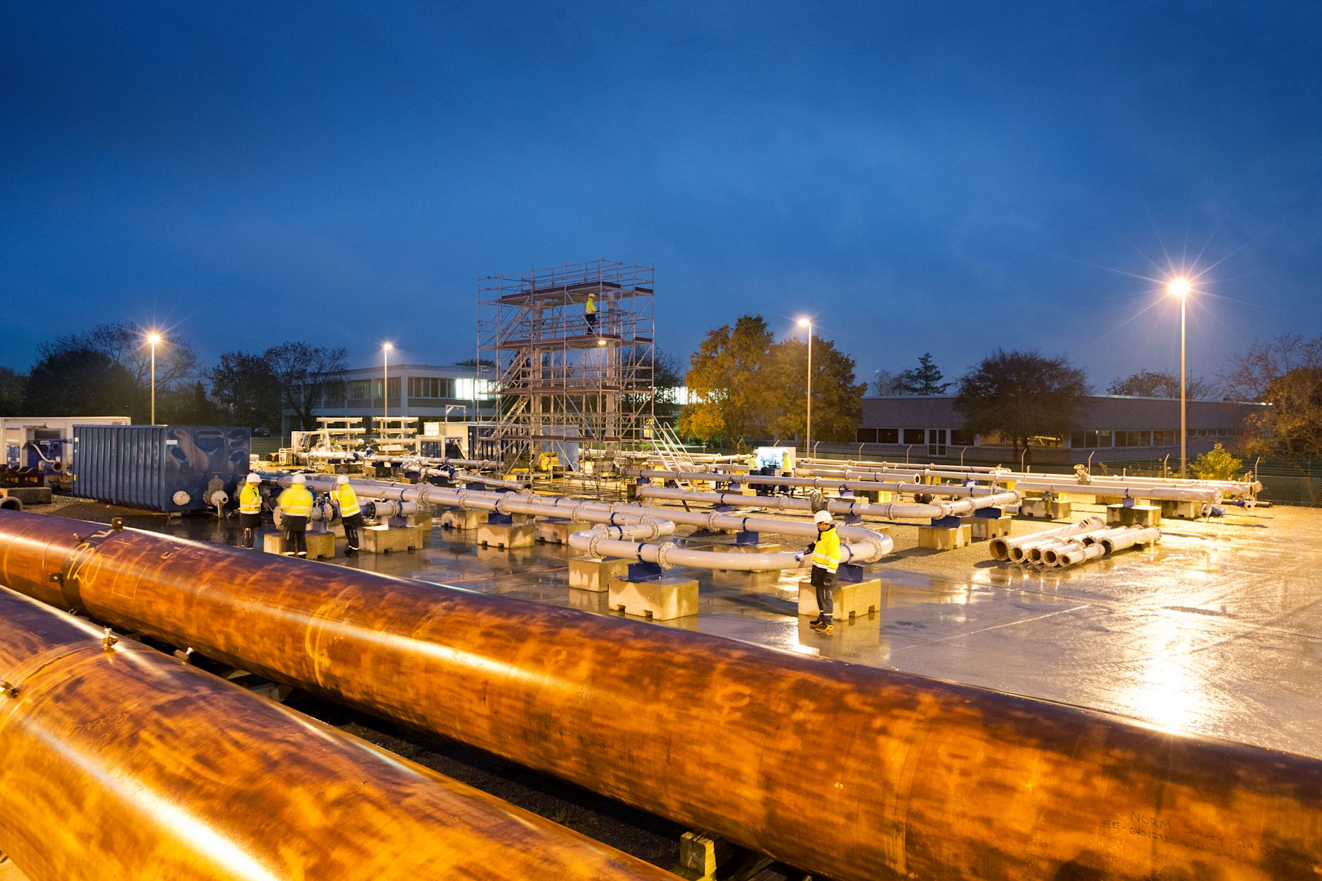 Image of pipeline operations with operators